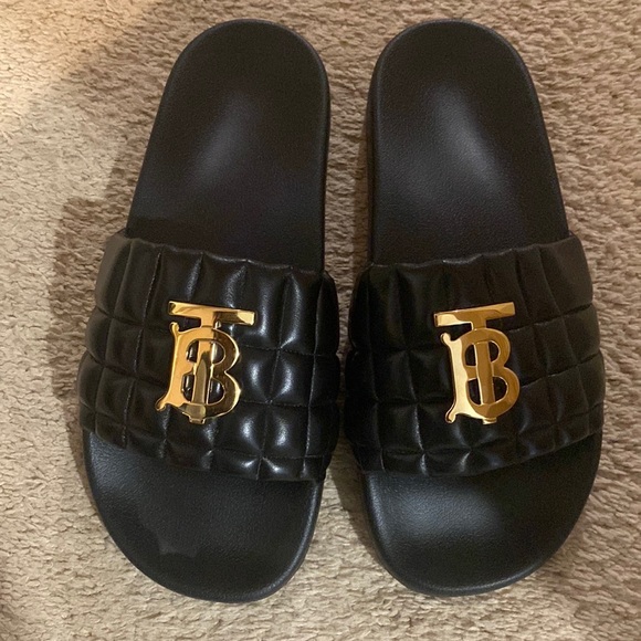 Burberry Monogram Quilted Leather Slide - Picture 5 of 5